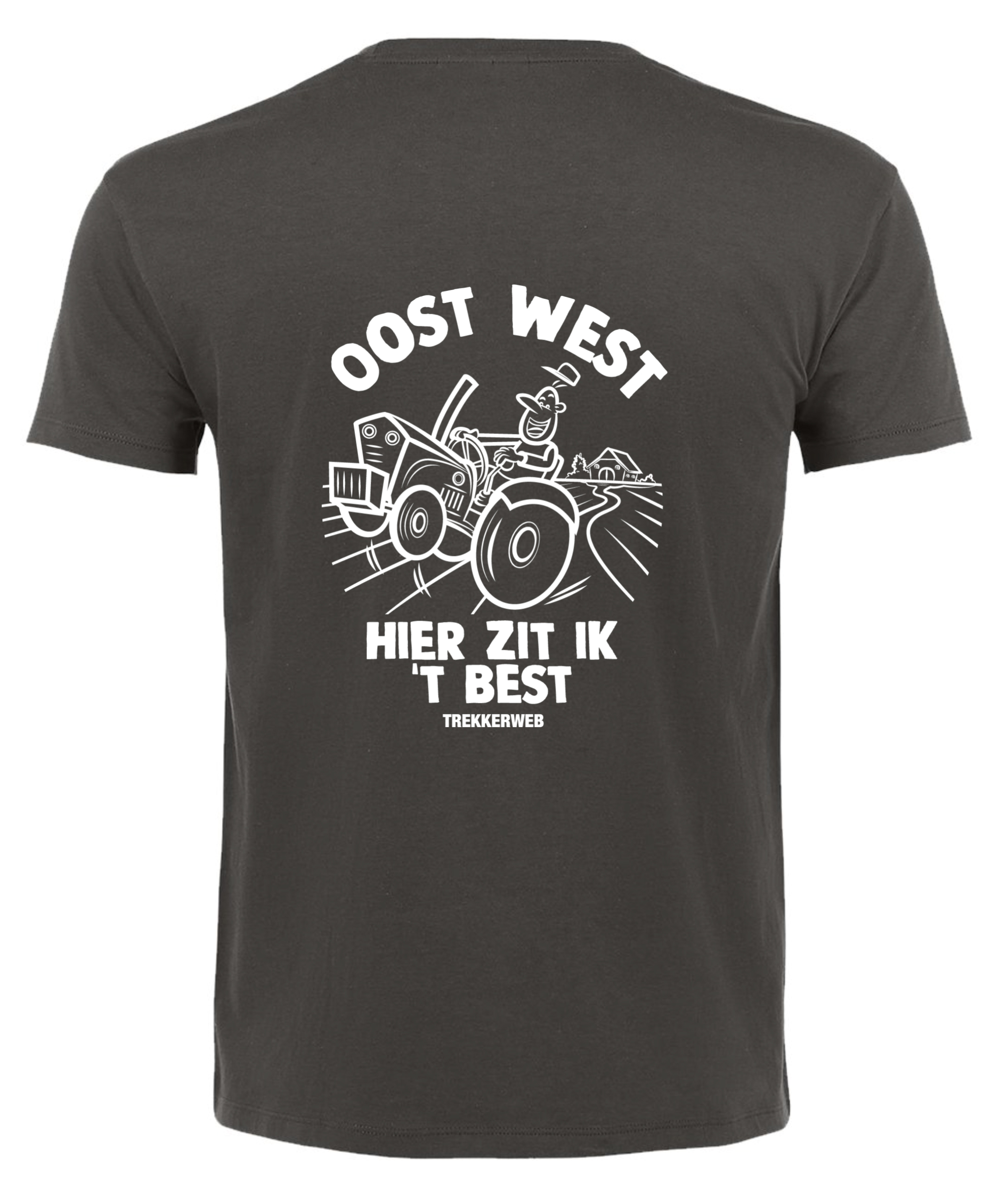 Trekkerweb shirt "Oost West hier zit ik het best"